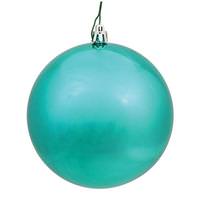 Vickerman 2.4" Teal Shiny Ball Ornament (60 pack)