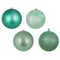 View 2.4" Seafoam Green 4 Assorted Finish Ball Ornament (60 pack)