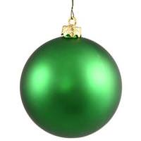 Vickerman 3" Green Matte Finish Ball Ornament (32 pack)