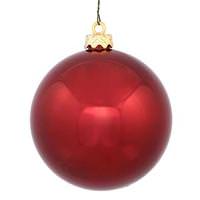 Vickerman 3" Burgundy Shiny Finish Ball Ornament (32 pack)