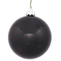 View 3" Jet Black Shiny Finish Ball Ornament (32 pack)
