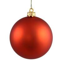 Vickerman 3" Burnished Orange Matte Finish Ball Ornament (32 pack)