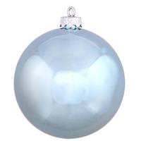 View 3" Baby Blue Shiny Finish Ball Ornament (32 pack)