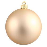 View 3" Champagne Matte Finish Ball Ornament (32 pack)