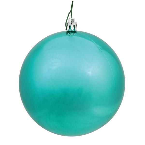 3" Seafoam Green Shiny Ball Ornament (32 pack)