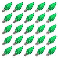 View C7 Candelabra Screw Base Green LED (25 pack)