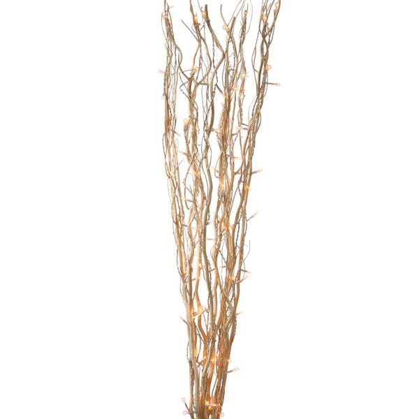 40" Artificial White Electric Lighted Branches (100 Clear Seed Lights)