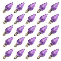 Vickerman C7 Candelabra Screw Base Purple LED (25 pack)