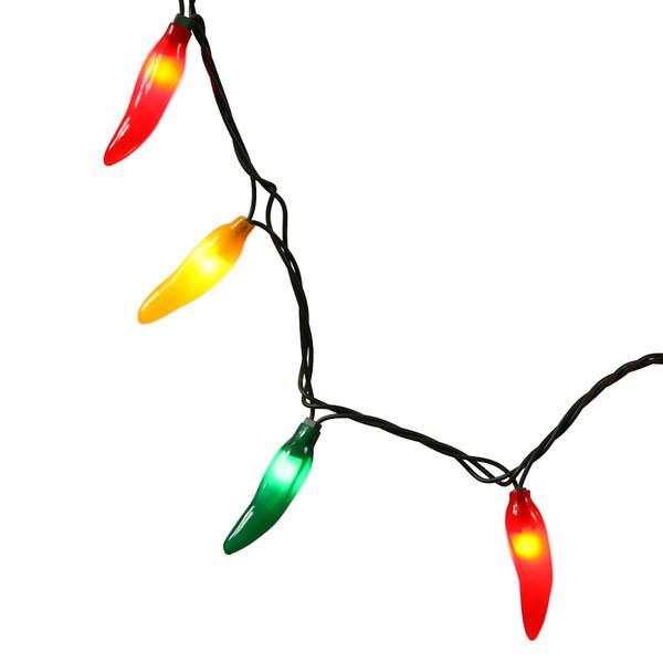 35 Light 48" Red / Green / Yellow Chili Pepper String