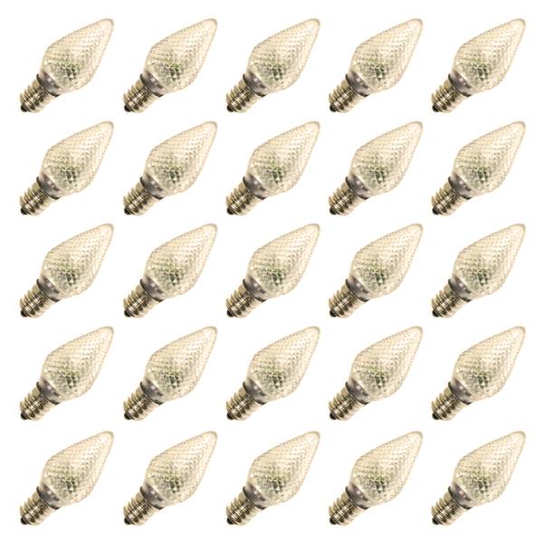 C7 Candelabra Screw Base Warm White LED (25 pack)