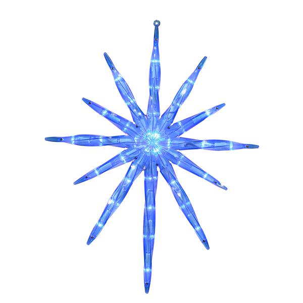 17" 35 Light Blue Starburst LED Christmas Light