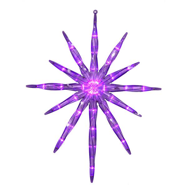 17" 35 Light Purple Starburst LED Christmas Light