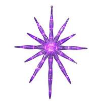 Vickerman 17" 35 Light Purple Starburst LED Christmas Light