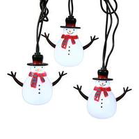 Vickerman 10 Light Snowman LED String Set with 24" Spacing