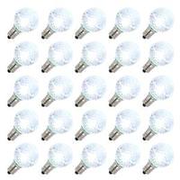 Vickerman G30 Candelabra Screw Base Cool White LED Faceted (25 pack)