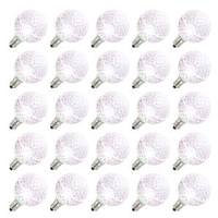 View 0.45 watt G40 Candelabra Screw Base Pure White Faceted LED (25 pack)