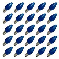 View 0.96 watt 130 volt C7 Candelabra Screw Base Blue LED (25 Pack)