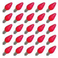 View 0.96 watt 130 volt C7 Candelabra Screw Red LED (25 Pack)