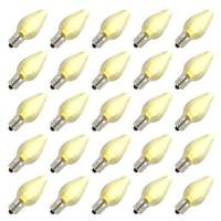 Vickerman C7 Candelabra Screw Base Warm White LED Satin (25 pack)