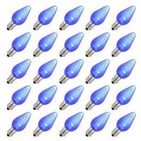 Vickerman C7 Candelabra Screw Base Blue LED Satin (25 pack)