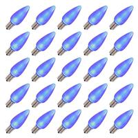 View 0.96 watt 130 volt C9 Intermediate Screw Blue LED (25 pack)
