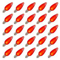View 0.96 watt 130 volt C9 Intermediate Screw Red LED (25 pack)
