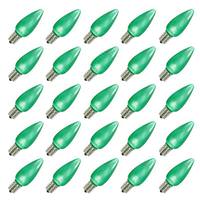 Vickerman 0.96 watt 130 volt C9 Intermediate Screw Base Green LED (25 pack)
