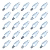 Vickerman C9 Candelabra Screw Base Cool White LED Ceramic Twinkle (25 pack)