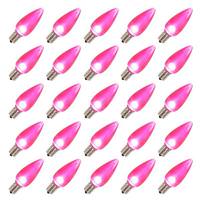 Vickerman 0.96 watt 130 volt C9 Intermediate Screw Pink LED (25 pack)