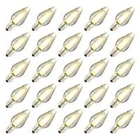 Vickerman C7 Candelabra Screw Base Warm White LED Transparent Twinkle (25 pack)