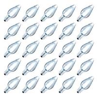 Vickerman C7 Candelabra Screw Base Cool White LED Transparent Twinkle (25 pack)
