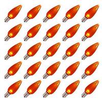 Vickerman C9 Intermediate Screw Base Orange LED Transparent (25 pack)