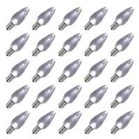 Vickerman C9 Candelabra Screw Base Pure White LED Transparent Twinkle (25 pack)