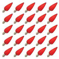 View C9 Intermediate Screw Base Red LED (25 pack)