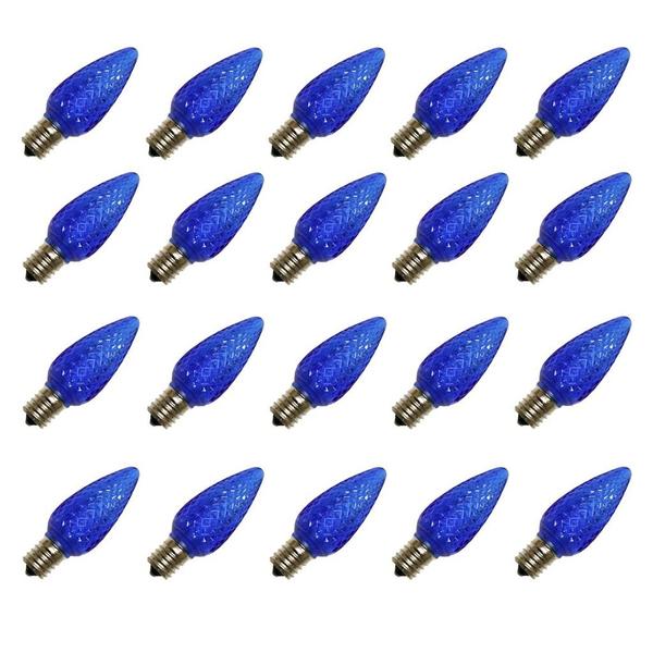 C9 Intermediate Screw Base Blue LED (25 pack)