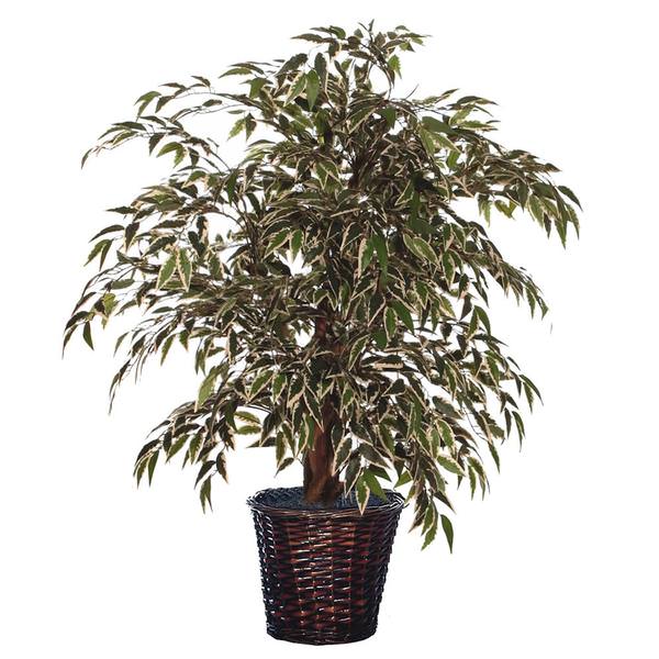 4' Artificial Variegated Smilax Extra Full Bush