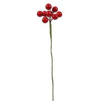 Vickerman 6" Red Berry Cluster Spray