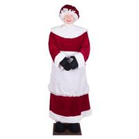 Vickerman 5' 8" Red Velvet Standing or Sitting Life Size Mrs. Santa