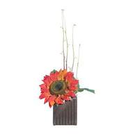 Vickerman 24" Artificial Orange Sunflower