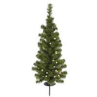 Vickerman 3' x 18" Artificial Solar Tree - 30 Warm White Italian LED Lights