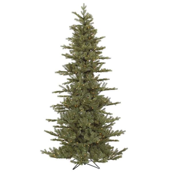 10' x 58" Artificial Slim Austrian Fir 1,100 Clear Lights