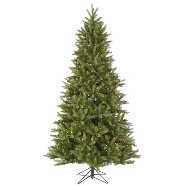 8.5' x 66" Artificial Bradford Pine 800 Clear Lights