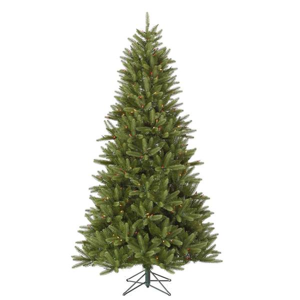 8.5' x 66" Artificial Bradford Pine 800 Multi-Color Italian LED Lights