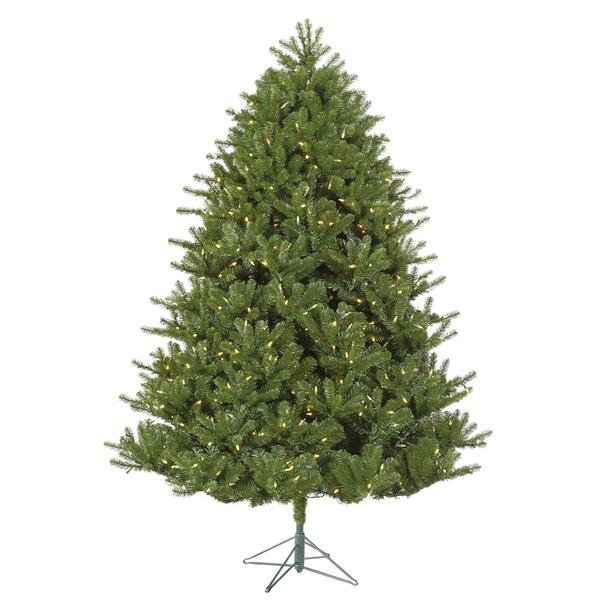 7.5' X 65" Artificial Hanover Pine 1,050 Warm White Italian LED Lights