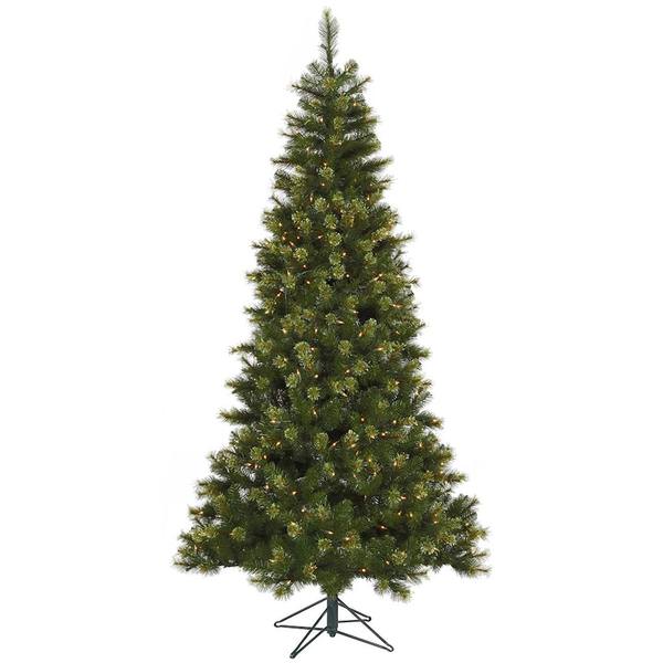 7.5' x 48" Artificial Slim Jack Pine 450 Clear Lights