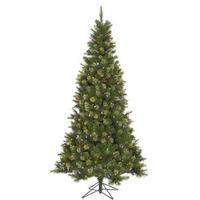 Vickerman 8.5' x 54" Artificial Slim Jack Pine 600 Multi-Color Italian LED Lights