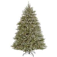 Vickerman 3' x 32" Artificial Frosted Hampton Fir 100 Clear Lights
