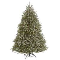 Vickerman 4.5' x 40" Artificial Frosted Hampton Fir 240 Warm White Wide Angle LED Lights