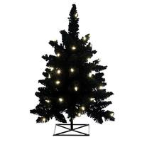 Vickerman 2' x 20" Artificial Black Fir Tree Pre-Lit
