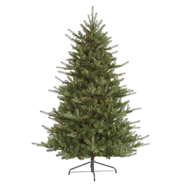 7.5' x 63" Artificial Medium Colorado Spruce 700 Clear Lights